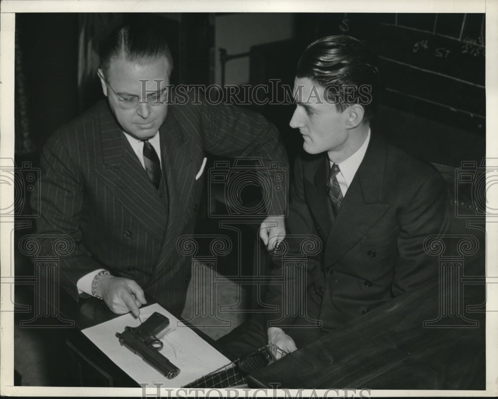 1939 Press Photo Floyd Copeland and Dep. District Atty. William Russell-Historic Images