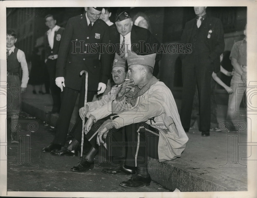 1937 Press Photo Legionaires Hold Their Parade For Members Of The 40 &amp; 8 Parade - Historic Images