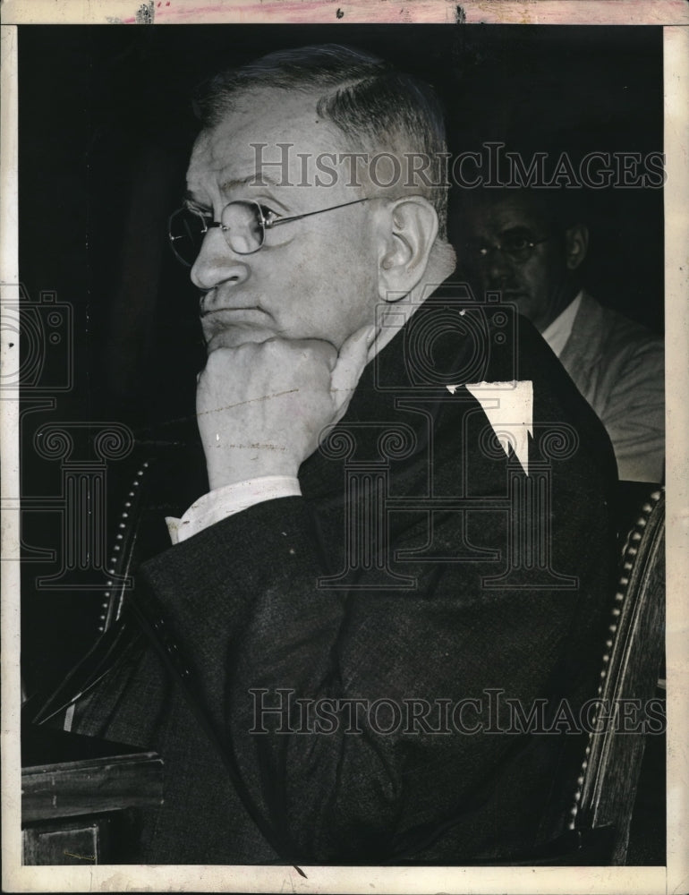 1942 Press Photo Federal Petroleum Coordinator Harold Ickes Appearing At Meeting-Historic Images