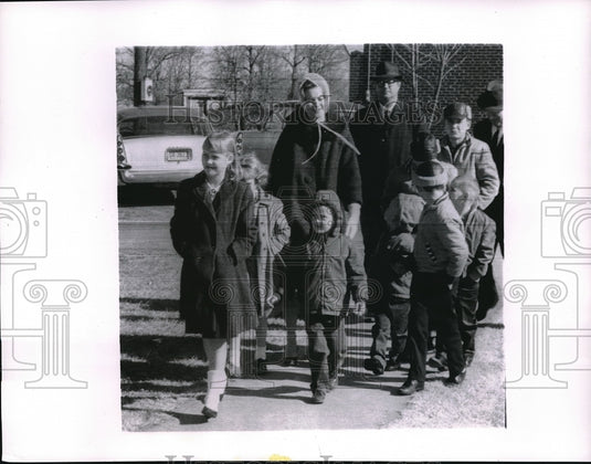 1963 Kannapolis, N.C> Church of God orphanage children  - Historic Images