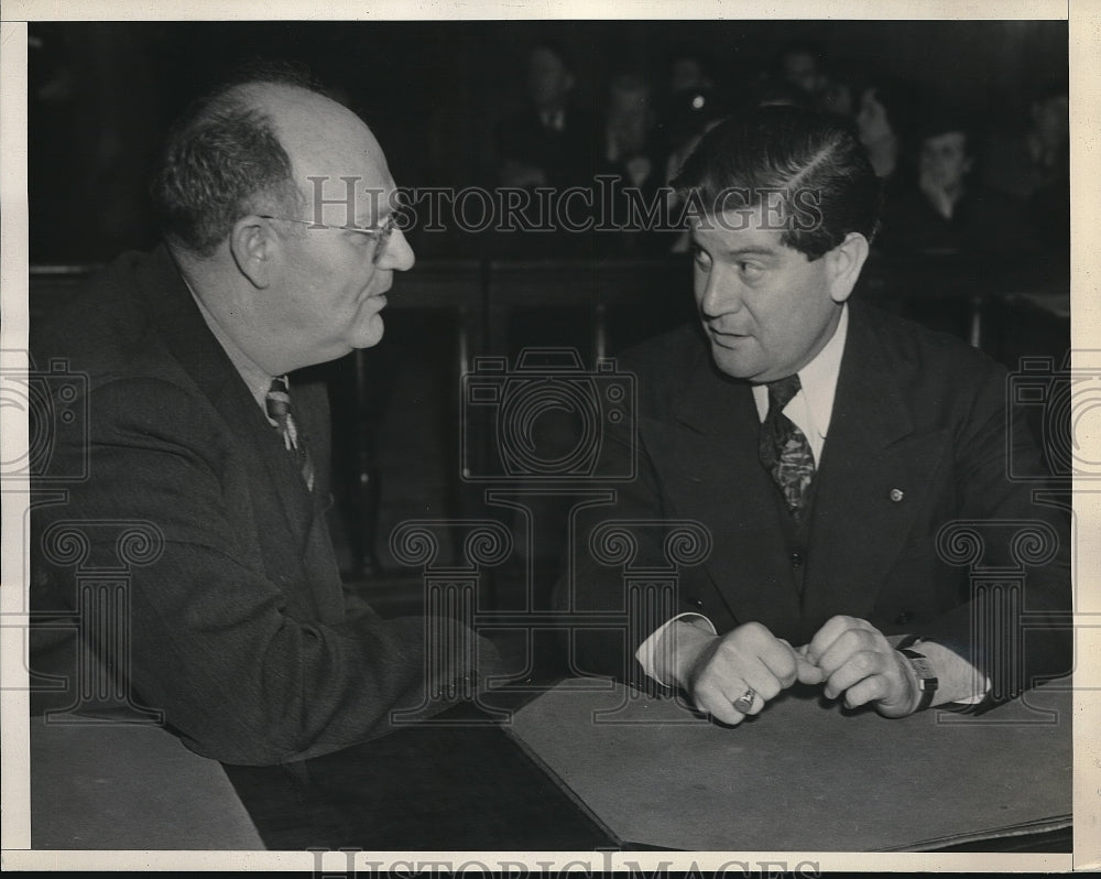 1938 Press Photo Eugene Williams Attorney Joseph Kainer - Historic Images