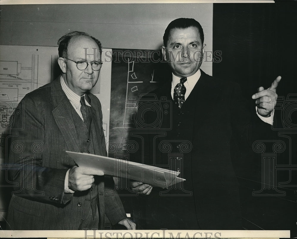 1938 Press Photo Eugene Williams George Savalis Witness Chair - Historic Images