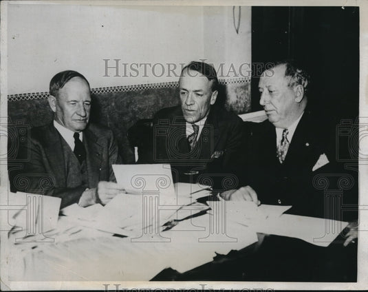 1934 M.S. Johnson, R. Steward, David Fowler, NRA Board - Historic Images