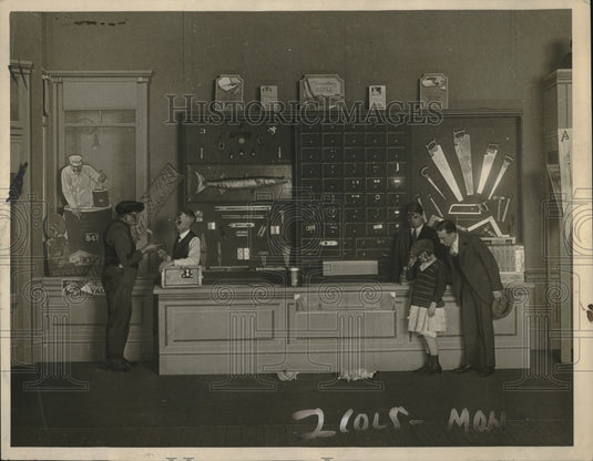 1924 Coleman business with salesman and a client  - Historic Images