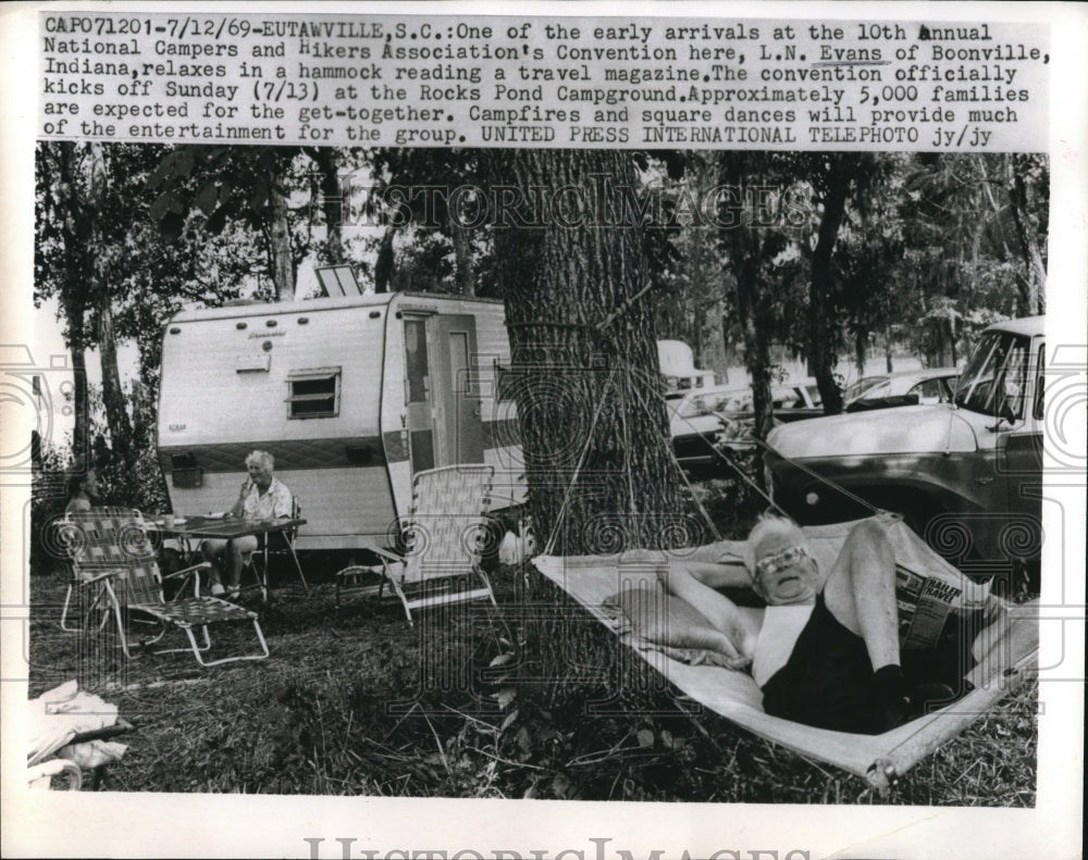 1969 Press Photo National campers and Hikrs Assoc. Convention Evans - Historic Images