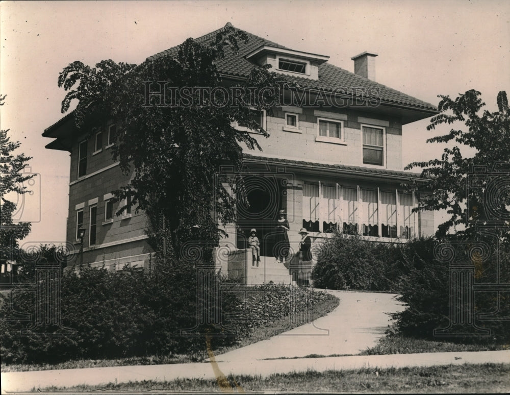 1921 Press Photo Moseheart Illinois Lawau Order home - Historic Images