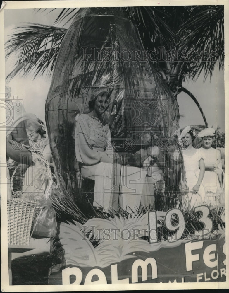 1934 Queen of the Palm Fete Jane Burge University of Miami - Historic Images