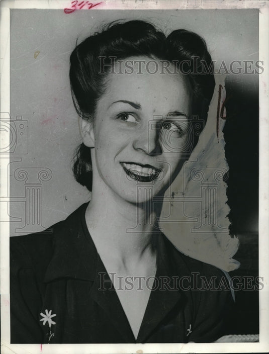 1942 Press Photo Oakland, Calif. Mrs Virginia Beard at divorce trial - Historic Images