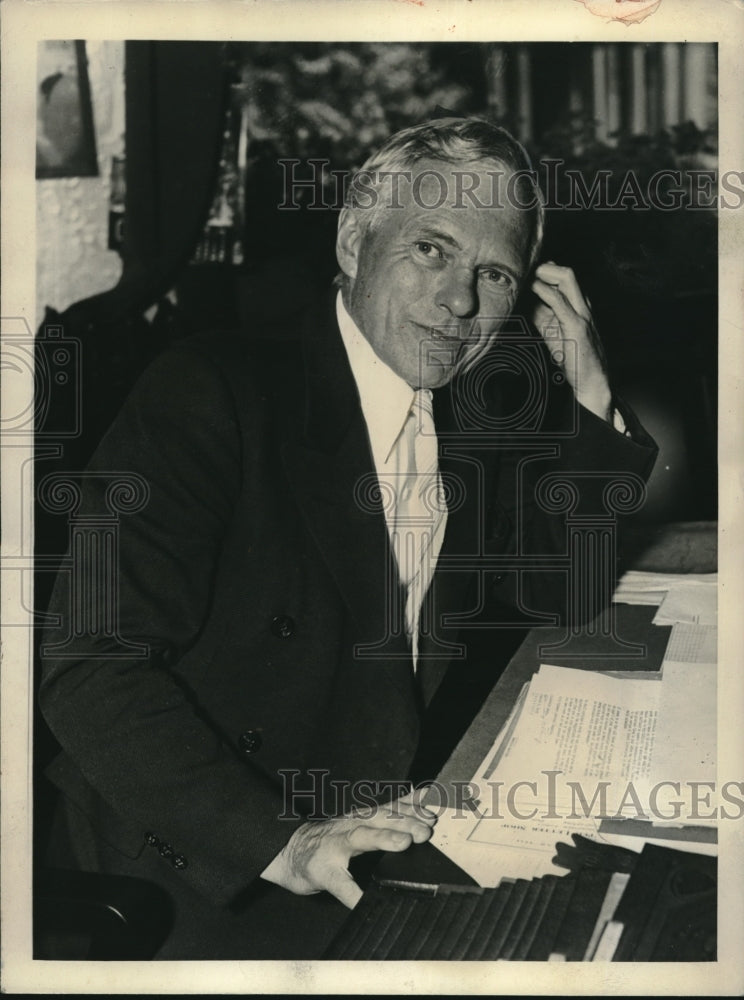 1936 Frederick J Libby, Eex Sec of Natl War Prevention Council - Historic Images