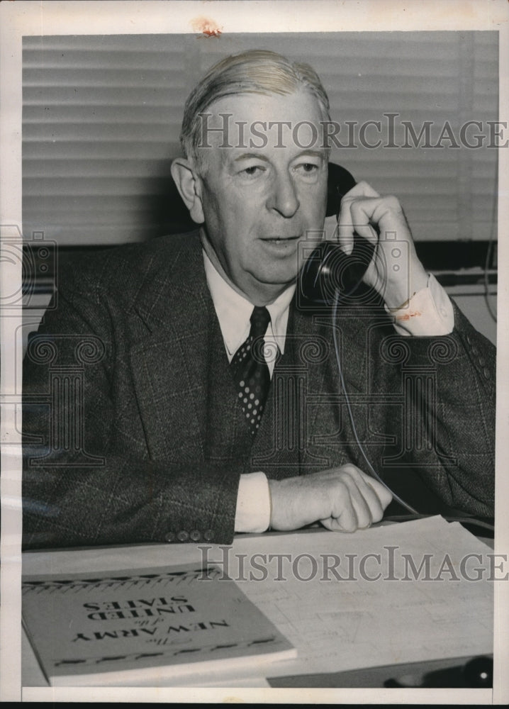 1942 Press Photo Dwight F. Davis Sec of War President Cooldige Admin - Historic Images