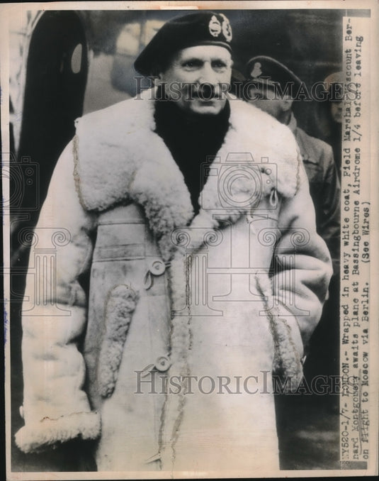 1947 Press Photo London, England Field Marshal Viscount Bernard Montgomery - Historic Images