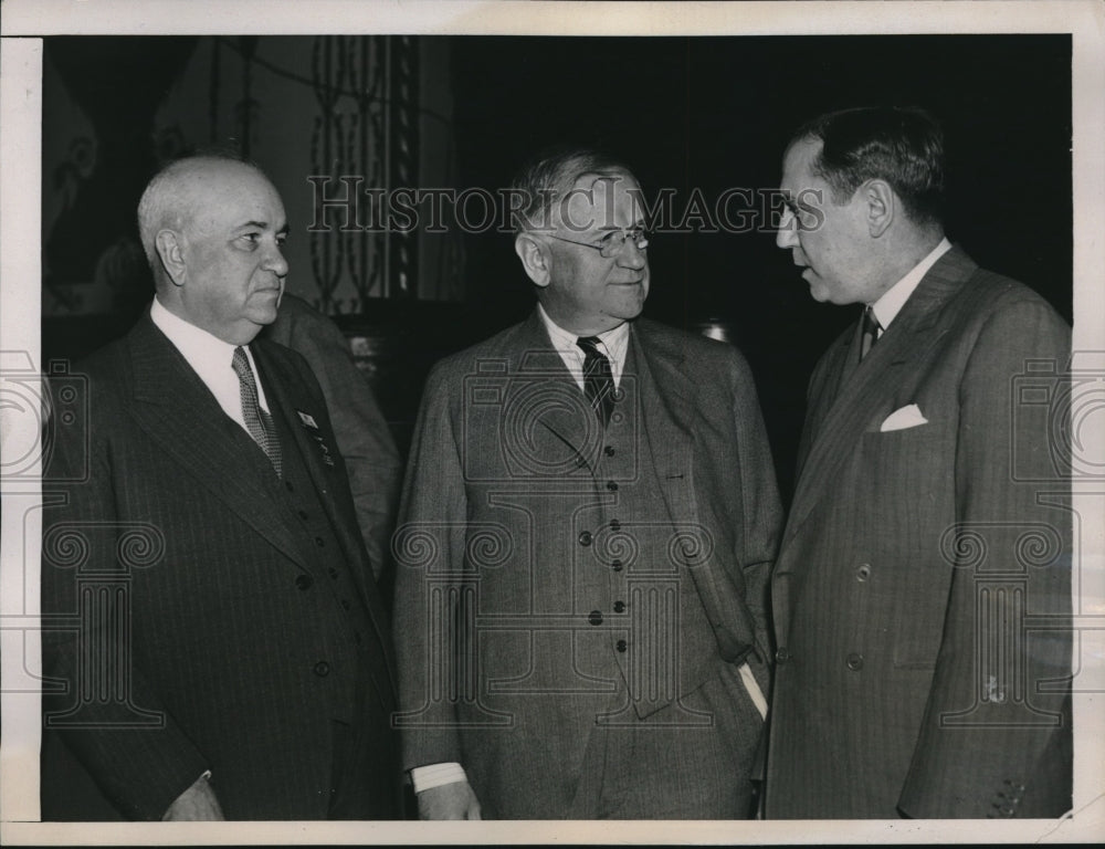 1939 Interior Sec Harold Ickes,TP Henry, pres of AAA,Leo Dolan,IATC - Historic Images
