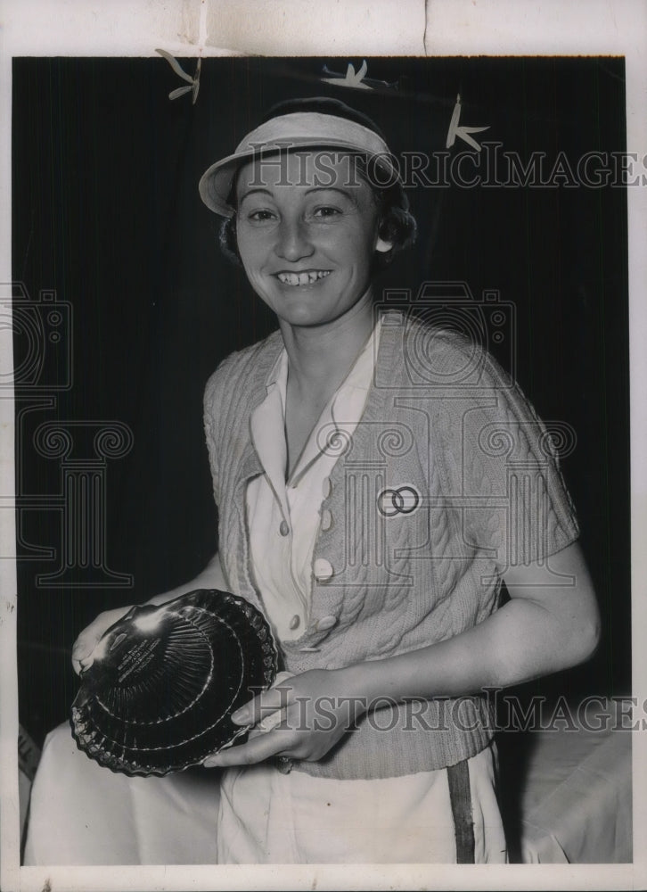 1937 Press Photo Miss Sylvia Henrotin of France wins Natl Tennis in NYC-Historic Images