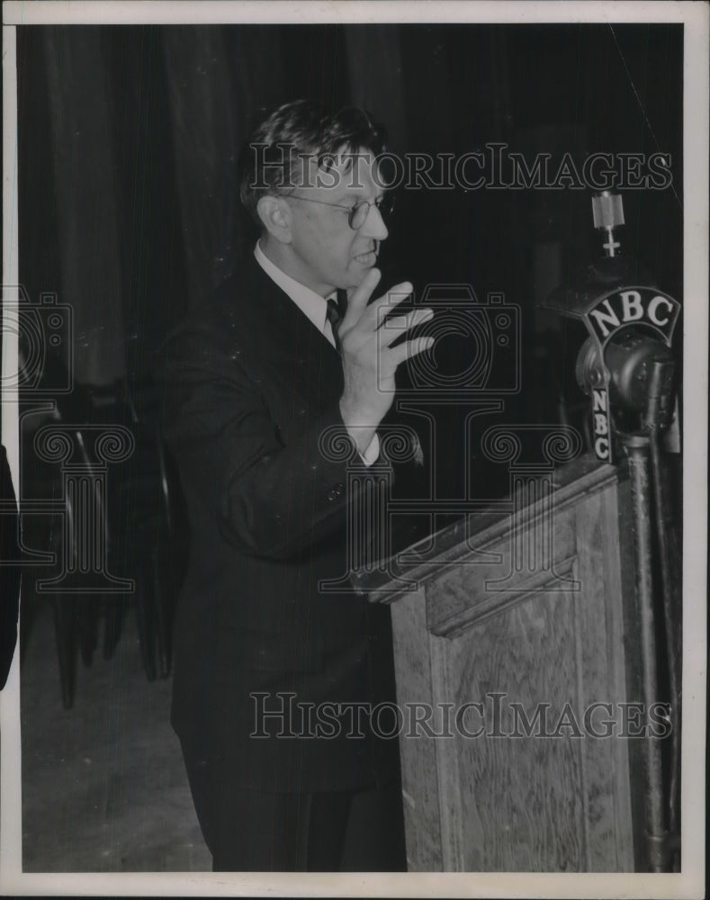 1938 Press Photo Leland Olds of American Labor Party in NY - neb83444-Historic Images