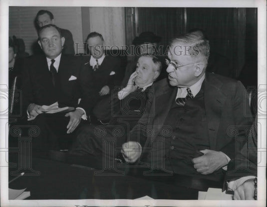 1946 D.C. Harold Ickes, Sec of Interior, John Pauley, Sen. Gerry - Historic Images