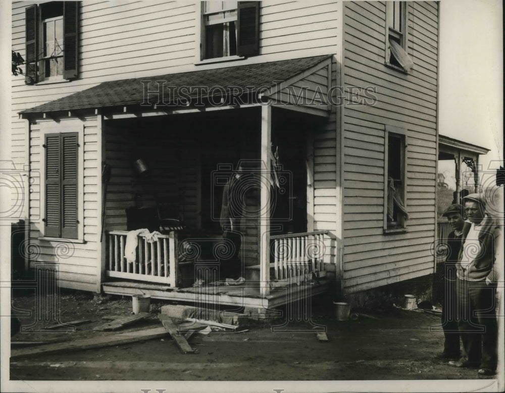 1930 Press Photo House at Seat Pleasant, MD where the bomb explosion occurred - Historic Images