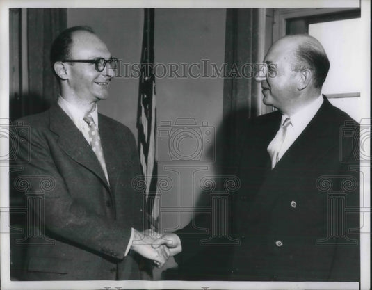 1951 Press Photo Frankfurt, Germany ECA , MS Harris & Jean Cattieri, NY banker-Historic Images