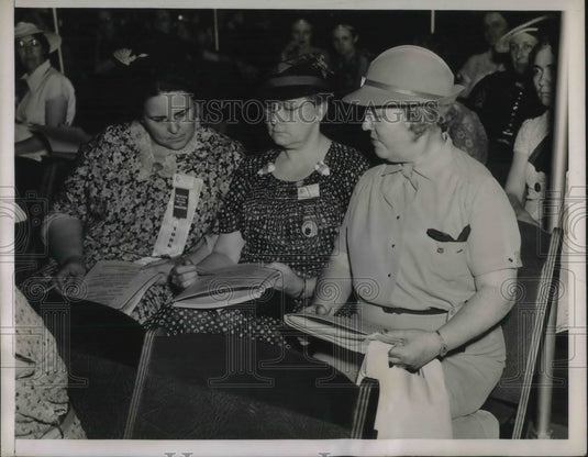 1937 Press Photo National Federation of Business & Professional Women's Clubs-Historic Images