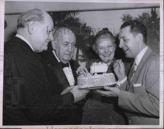 1953 Press Photo Chicago, TV singer D O'Neil,J Kidwall,Mrs Sullivan,D O'Neil-Historic Images