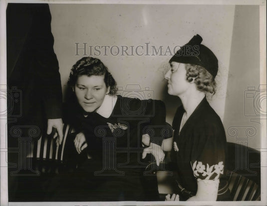 1938 Press Photo O'Connor girl and Mrs. Robert O'Connor - Historic Images