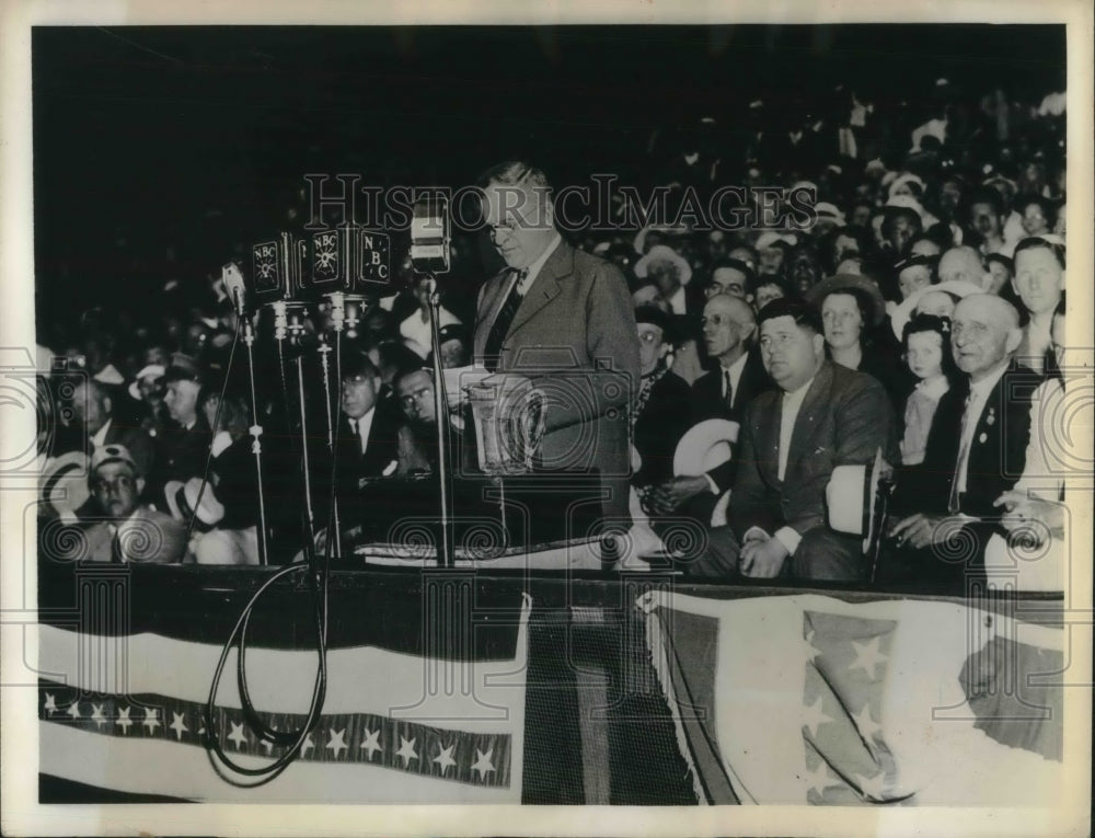 1936 Press Photo Altoona, Pa Sec of the Interior, Harold Ickes - neb84026 - Historic Images