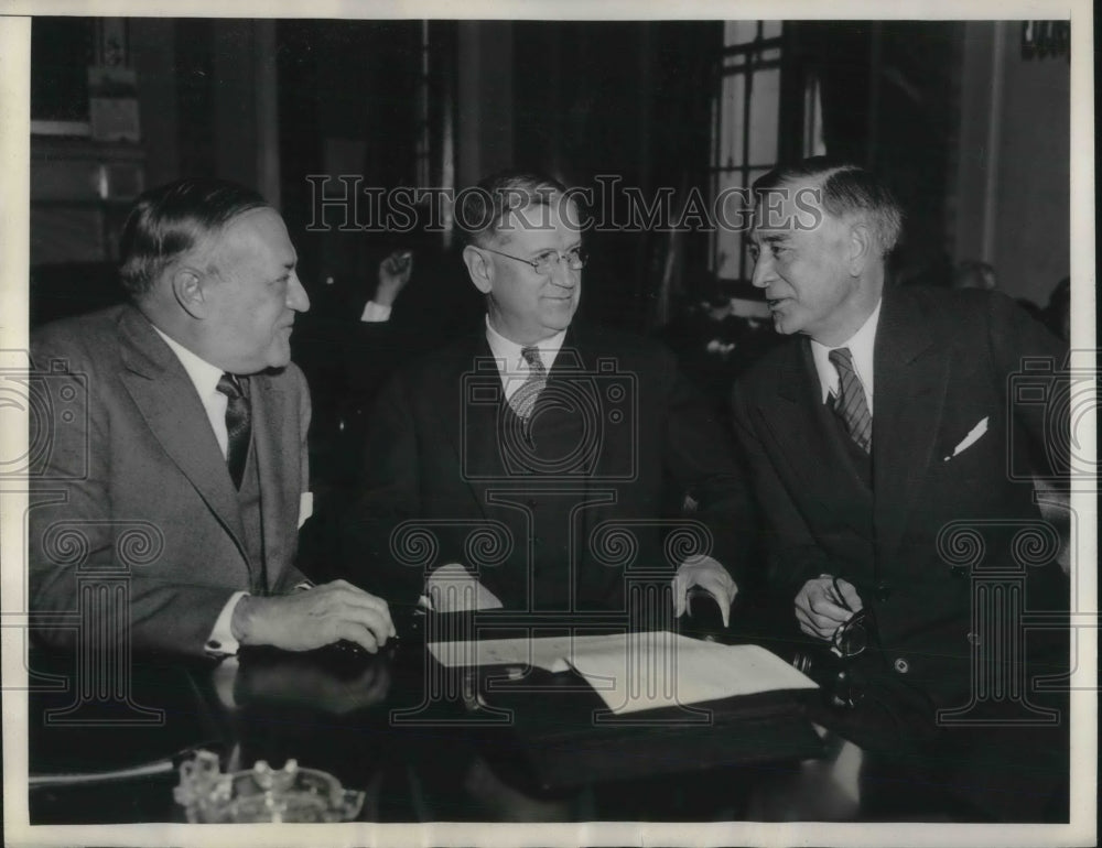 1934 Interior Secretary Harold Ickes Testifies Before Senate - Historic Images