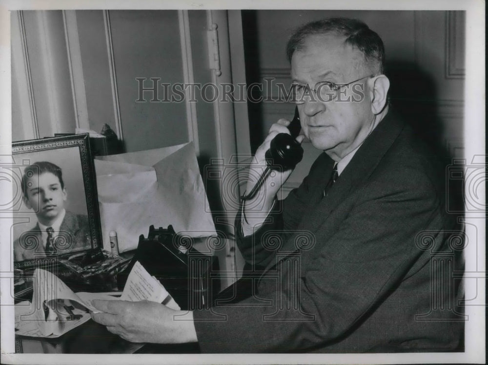 1944 Press Photo Secretary of Interior Howard Ickes To Attend Democratic Conven - Historic Images