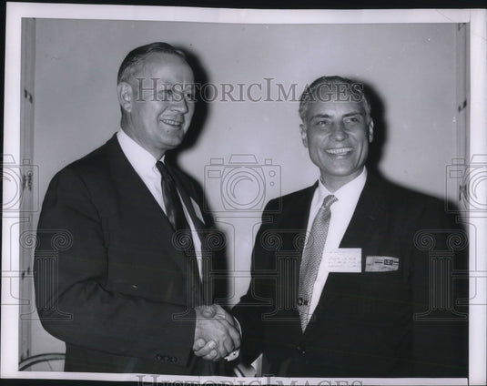 1958 Harold S. Dawson, Joseph Ackerman Illinois School admin - Historic Images