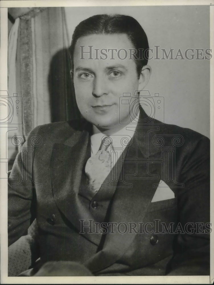 1933 Press Photo David Olson Former Senate Banking Committee Employee - Historic Images