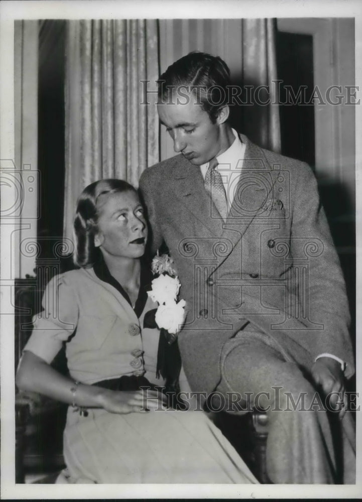 1938 Ann Carroll Meem engaged to Edward McLean Jr in D.C. - Historic Images