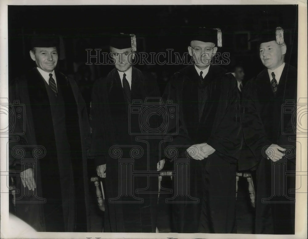 1938 Press Photo Honorary degrees to LW Douglas,C Hull,HW Dodds of Princeton - Historic Images