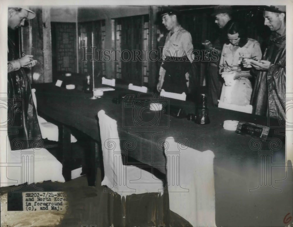 1951 Press Photo A dinner in attempt to keep the peace in Korea. - Historic Images