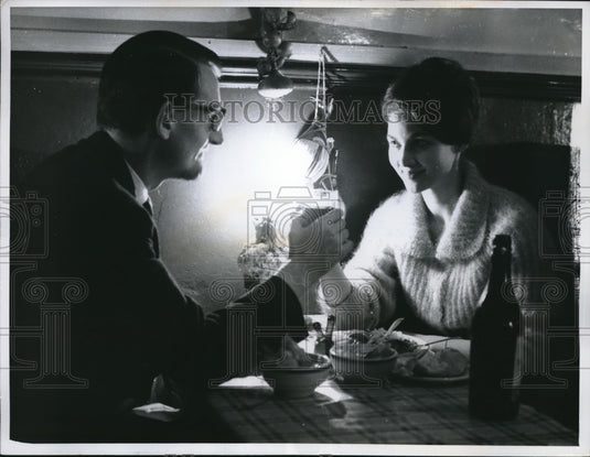 1960 Press Photo H. Smith, Bistro D'Agran London Bistro - Historic Images