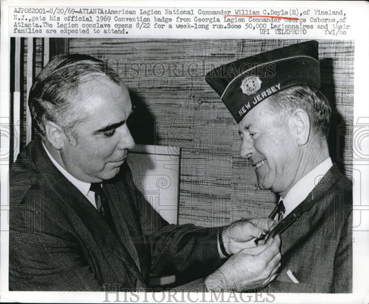 1969 Atlanta, Ga American Legion, Wm Doyle & George Osborne - Historic Images