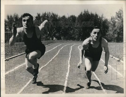1939 Press Photo Ray & Ralph Fox at track meet-Historic Images