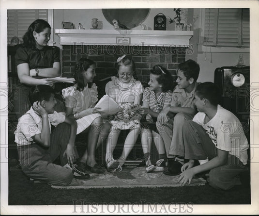 1946 Press Photo Secret Six Club, J. Frazel, Zaccarnini, B. Olmsted, R. Erickson - Historic Images