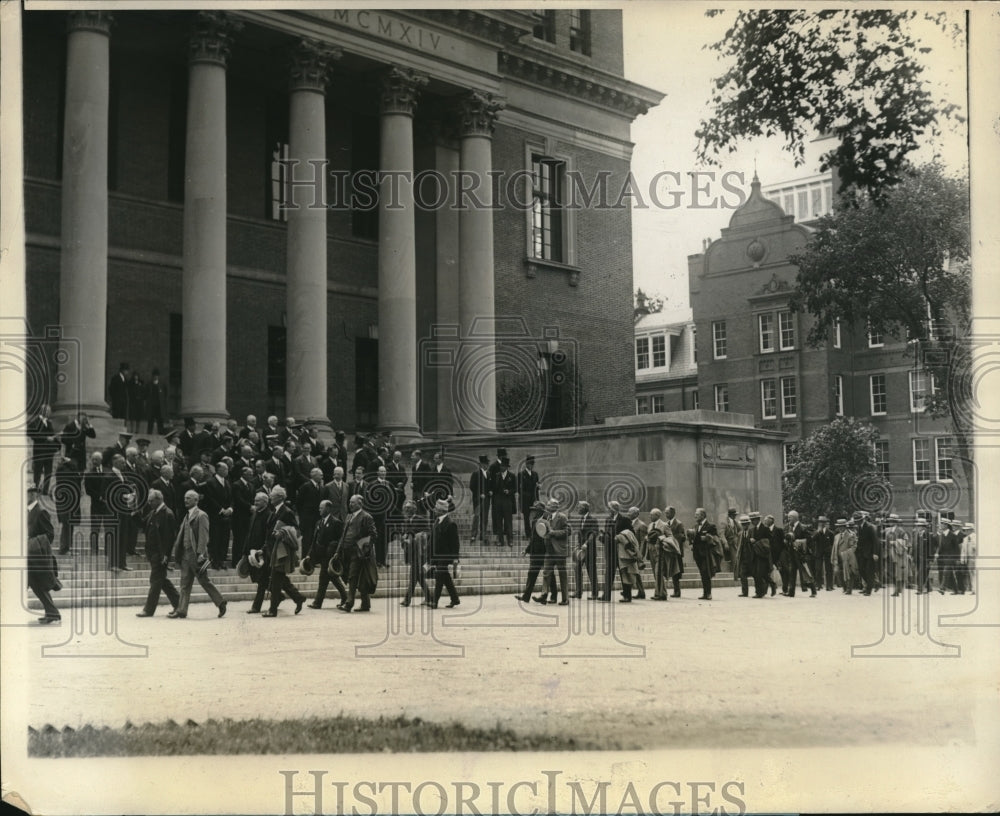 1928 Press Photo Old Graduates From All Classes At Harvard University - Historic Images