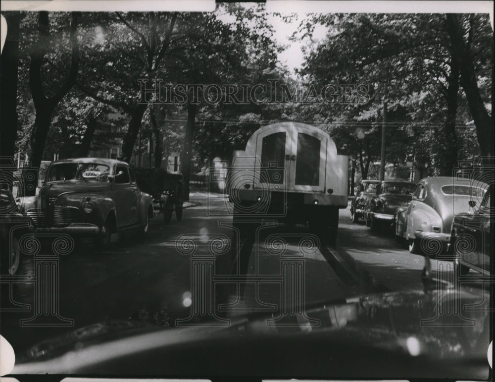 1951 west on Clinton to W65 (street off for horse/wagon) Cleveland - Historic Images