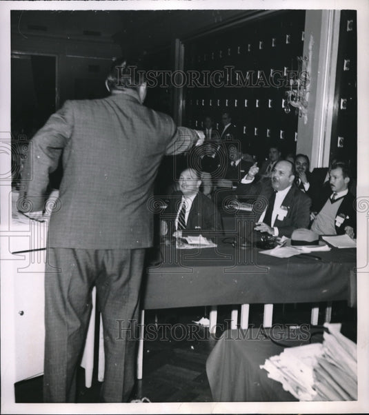 1953 Press Photo Leonardo Lecaya Ocampo, Havana Publisher Jorge Quintana - Historic Images