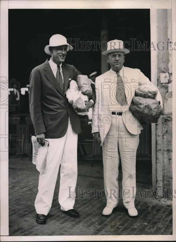 1935 Secretary of the Interior Harold Ickes, Harry Hopkins - Historic Images