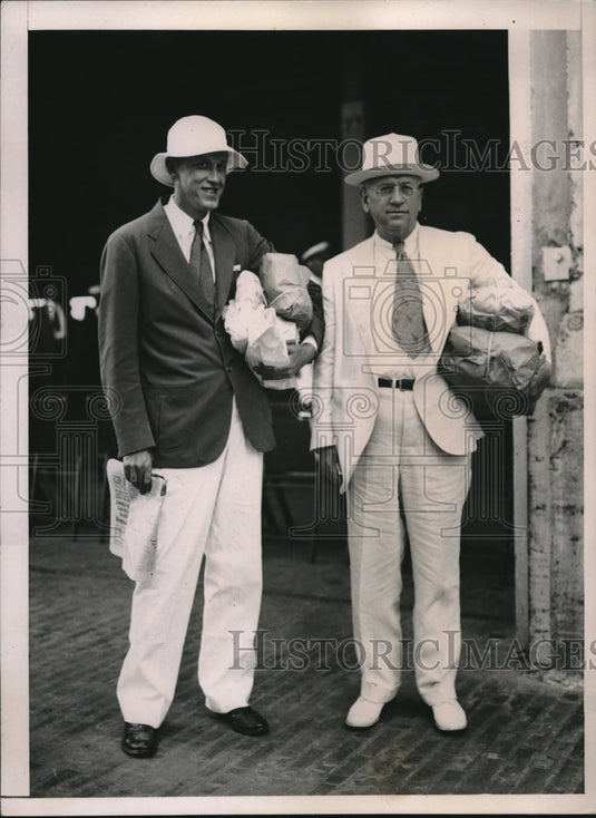 1935 Secretary of the Interior Harold Ickes, Harry Hopkins - Historic Images