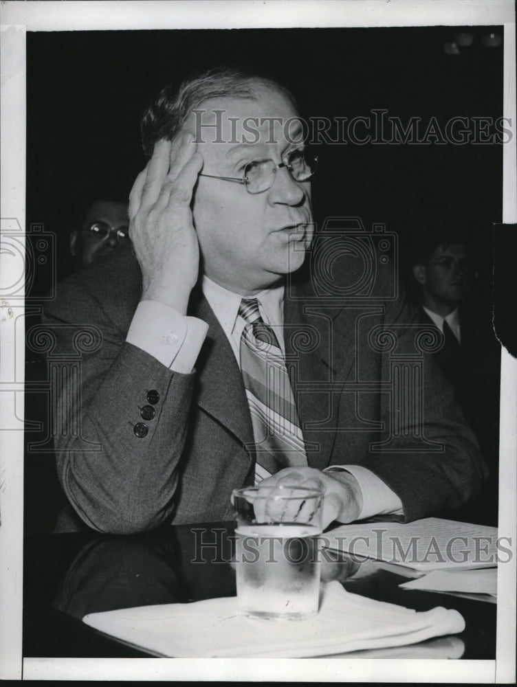 1942 Press Photo Wash.D.C.  Sec of Interior, Harold Ickes - Historic Images