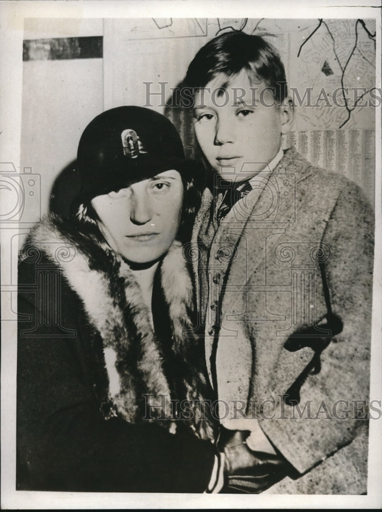 1932 Press Photo Mrs. Culbertson and her son Albert Jr. Charged with Murder-Historic Images