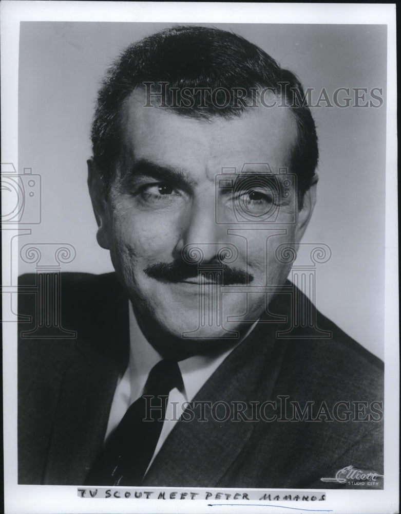 1963 Press Photo Mr Peter Mamanos in TV Scout-Historic Images