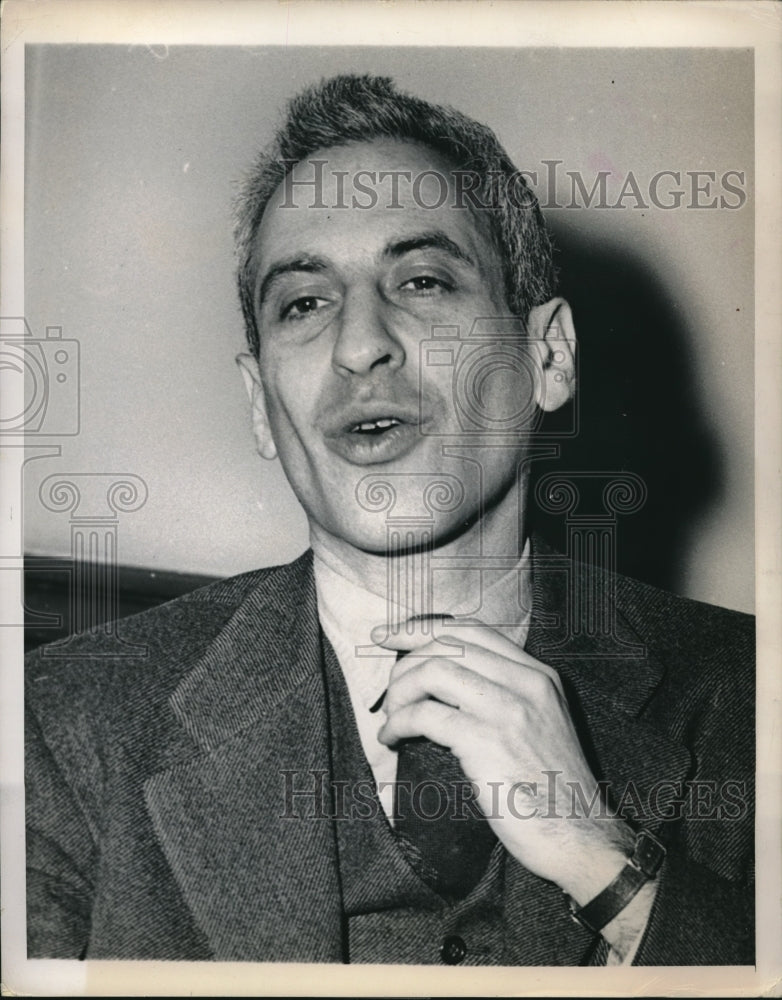 1949 Ex Communist Frank S Meyer at Conspiracy trial in NY - Historic Images