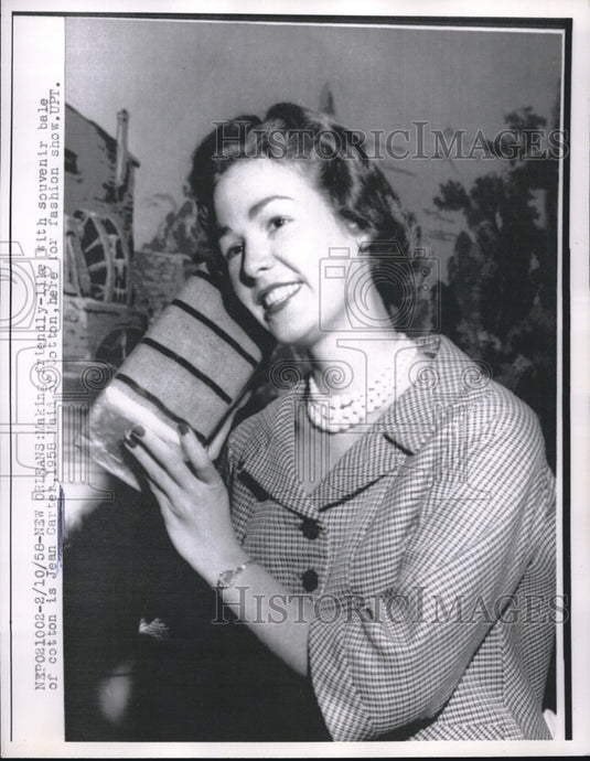 1958 New Orleans, La "Maid of Cotton" Jean Carter - Historic Images
