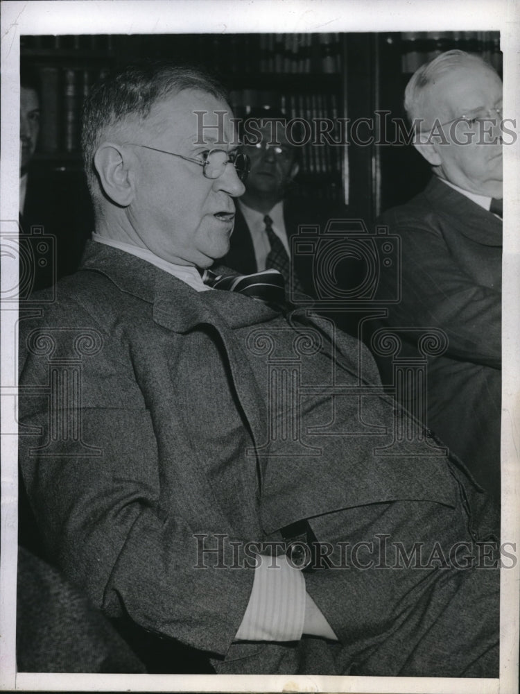 1943 Sec of Interior Harold Ickes at House Committee - Historic Images