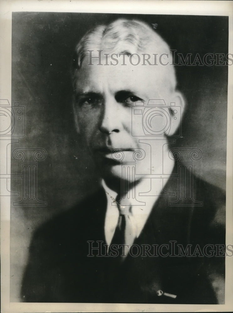 1930 Press Photo Swepson Earle Maryland State Conservation commissioner - Historic Images