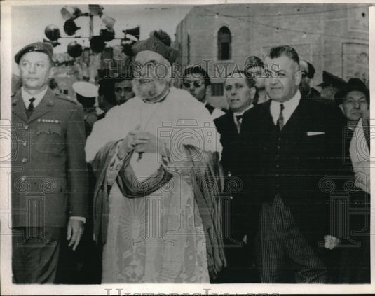 1967 Roman Catholic Patriarch Msgr. Alberto Gori Gen, Ouzi Inarkis - Historic Images