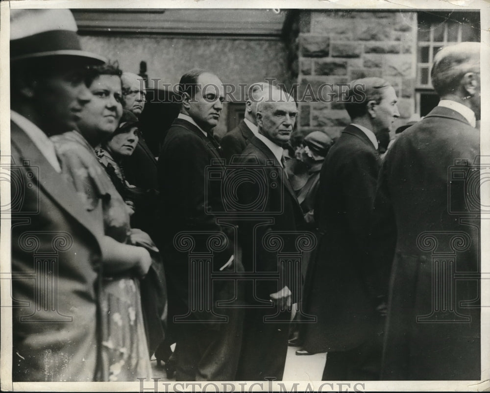 1931 Funeral of DW Morror at Englewood,NJ, FT Davison &amp; Sen P Fess - Historic Images